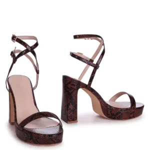 Custom Designer Block Heel Sandals | Lajwanti Collections