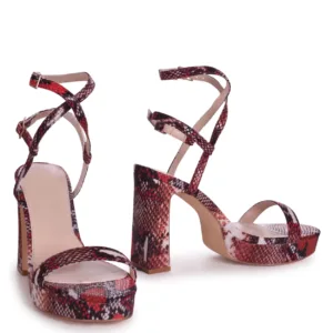 Custom Designer Block Heel Sandals | Lajwanti Collections
