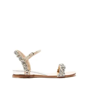 women flat shoes with ankle strap by Lajwanti Shoes
