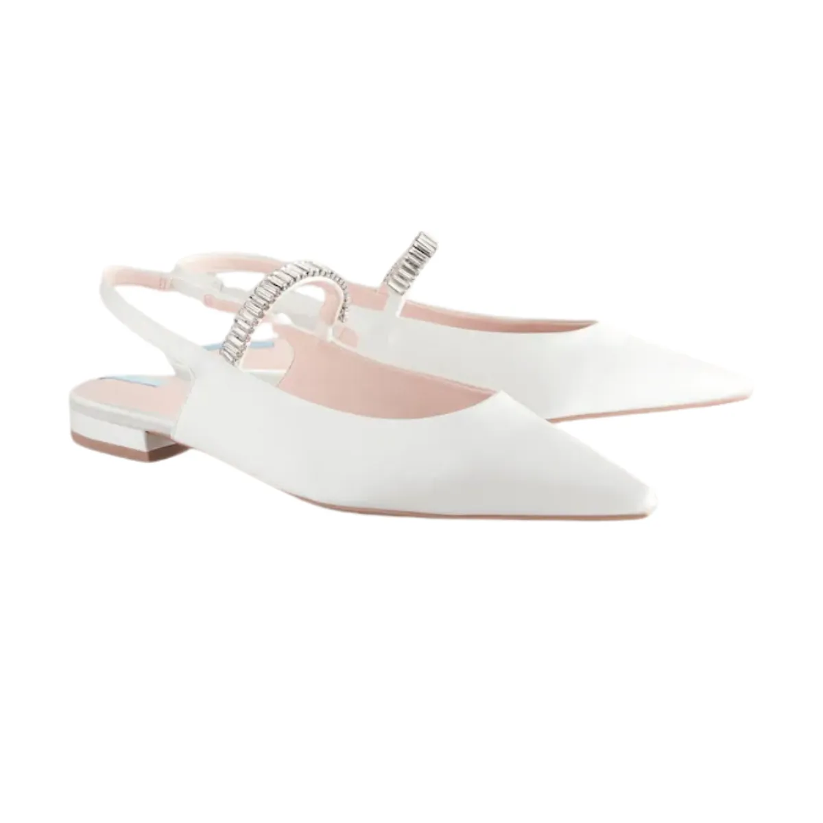 White Flat Wedding Shoes by Lajwanti Designers – Elegant and Comfortable for Brides white flat wedding shoes from Lajwanti Designers with elegant silver strap