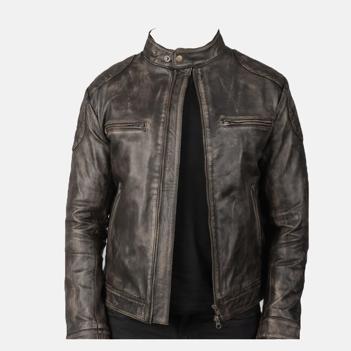 Lajwanti - Trusted leather jacket manufacturer in Pakistan, specializing in custom designs. distressed leather jacket manufacturer premium vintage design