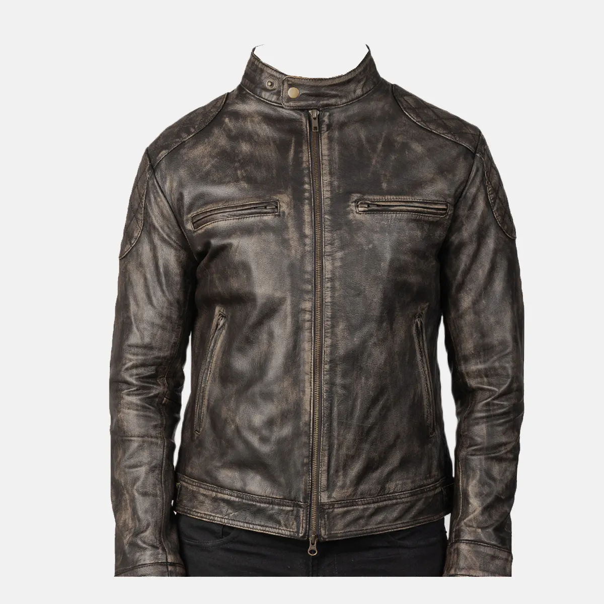 Lajwanti – Trusted leather jacket manufacturer in Pakistan, specializing in custom designs. distressed leather jacket manufacturer quilted shoulder leather jacket