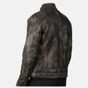 custom distressed leather jacket manufacturer slim fit jacket
