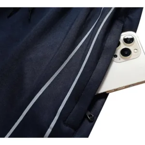 Lajwanti premium tracksuit with stylish side stripe and mobile pocket design
