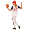 Womens Baseball Uniforms white and red custom design manufactured by Lajwanticollections