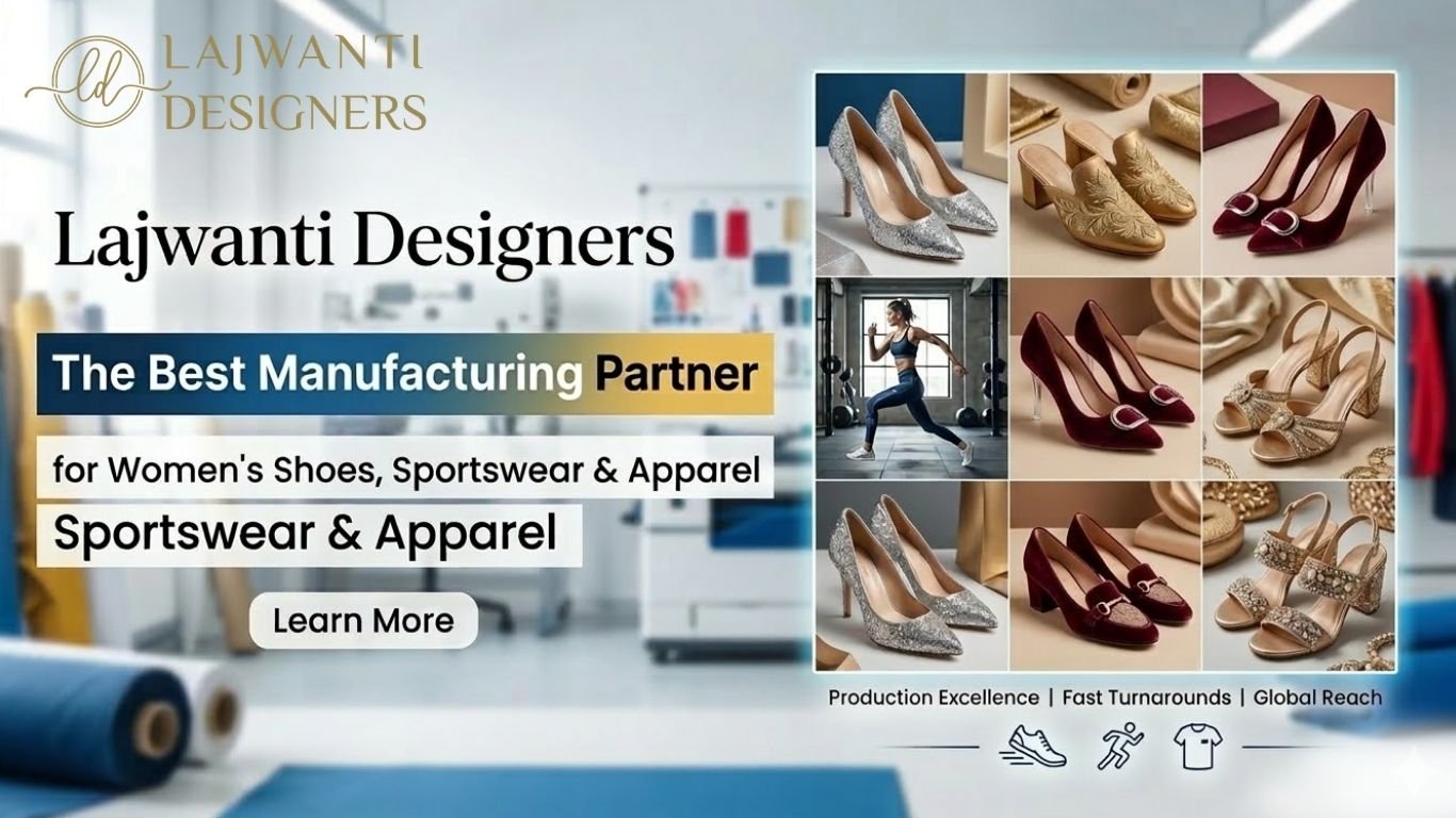 Lajwanti Designers the Best Manufacturing Partner for Women's Shoes, Sportswear & Apparel