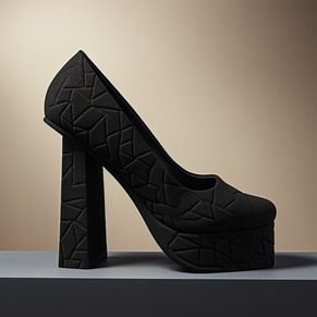 Block heels available for a custom one-pair order